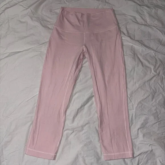 EXCELLENT Lululemon Align High-Rise Crop 21" Leggings Flush Pink Yoga Pants 6 - Picture 2 of 13